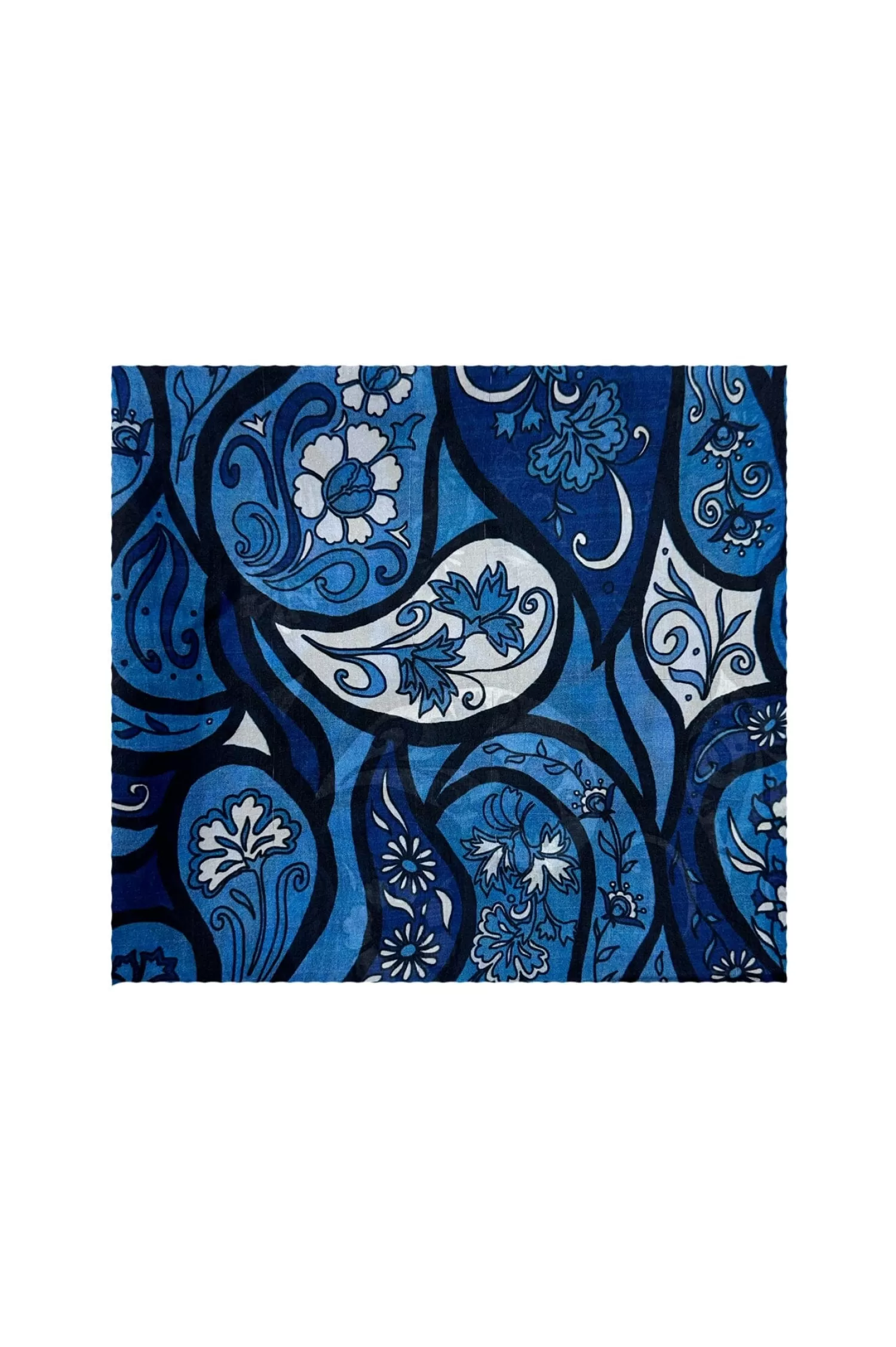 Discount Mira Silk Scarf Cobalt Scarves