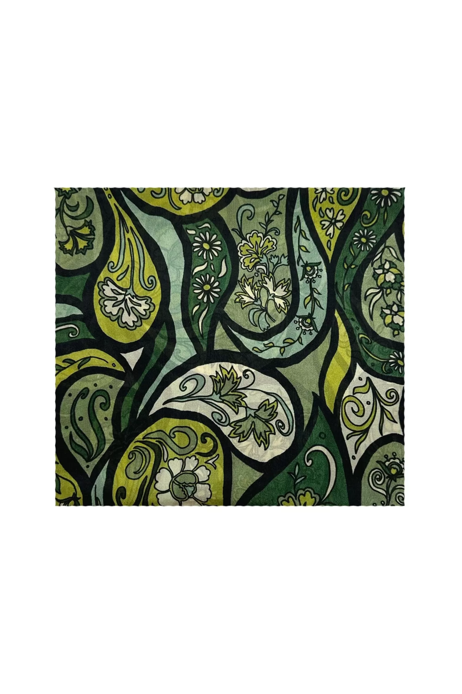 Flash Sale Mira Silk Scarf Olive Scarves