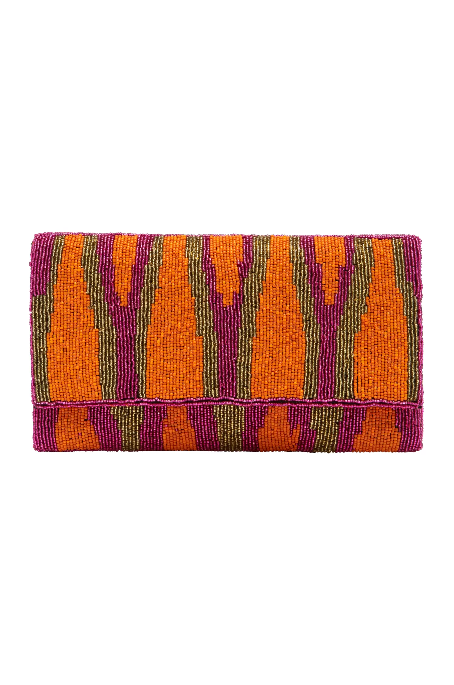 Hot Namira Sequinned Clutch Bag Orange/Pink Clutches