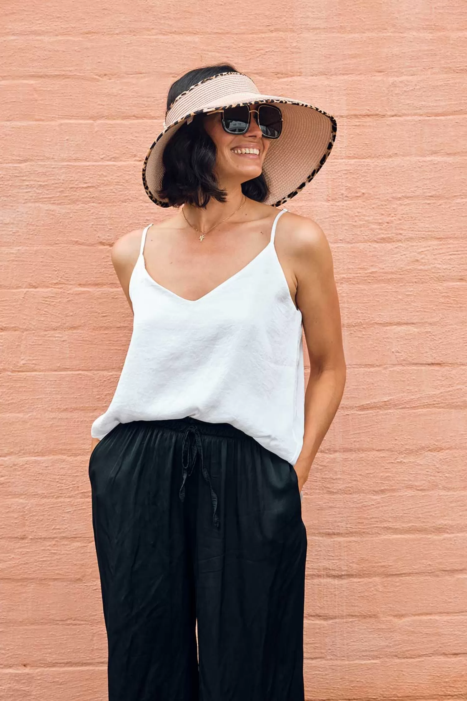 Shop Norma Sun Visor Blush Hats