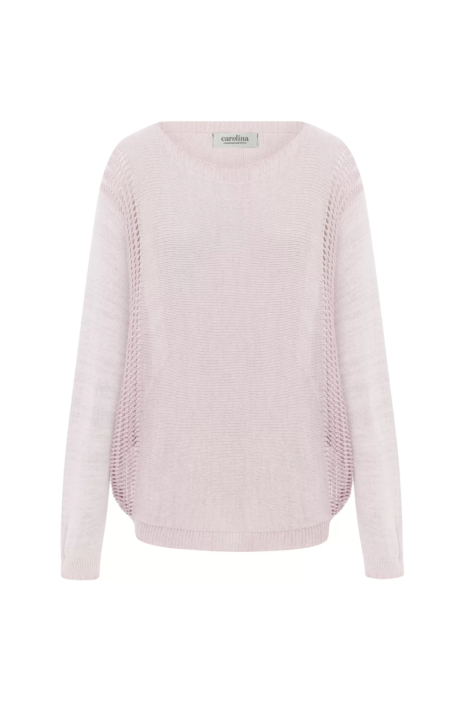 Hot Oriana Light Knitwear Blush Shimmer Knitwear