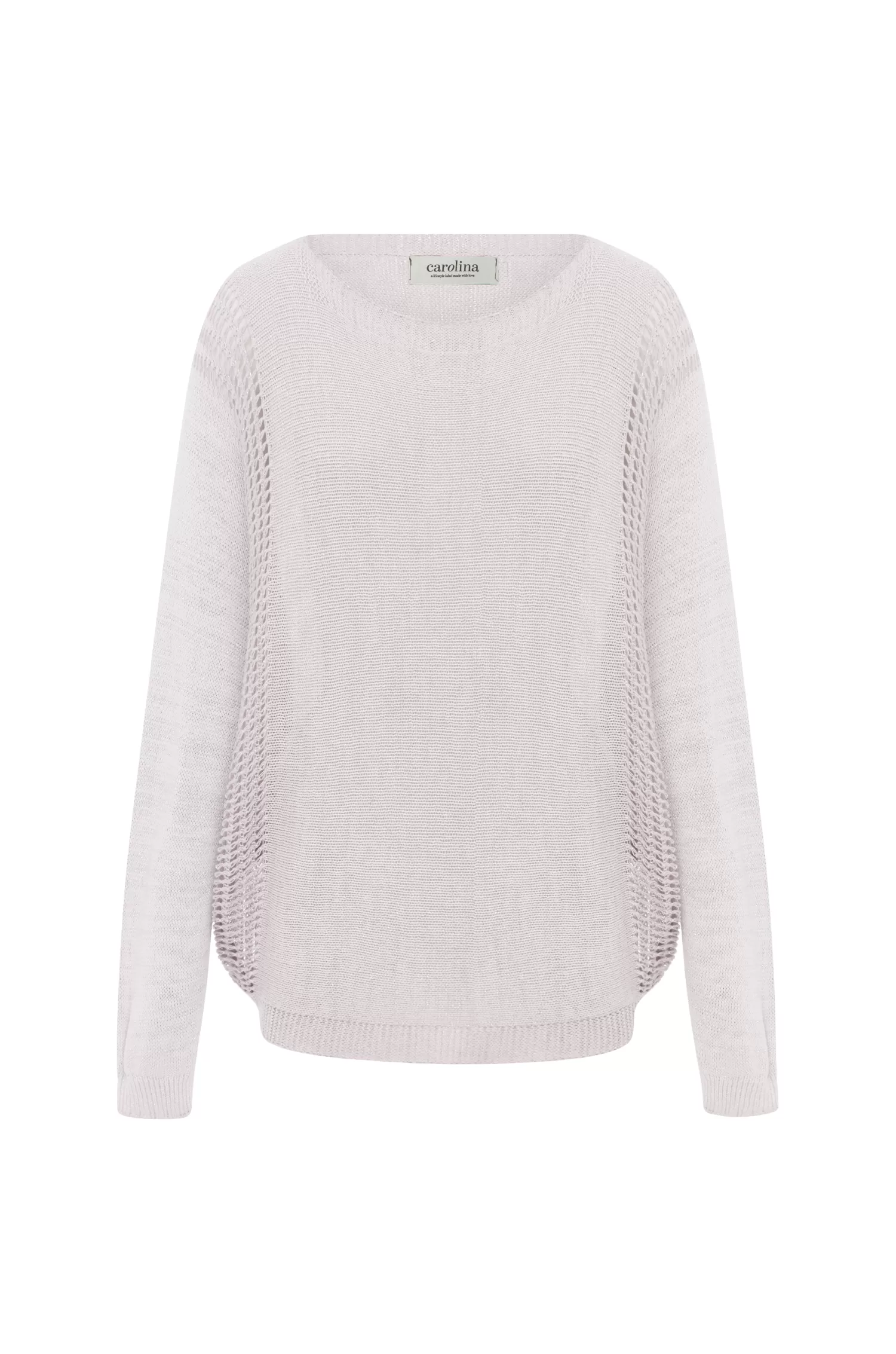 Hot Oriana Light Knitwear Ivory Shimmer Knitwear