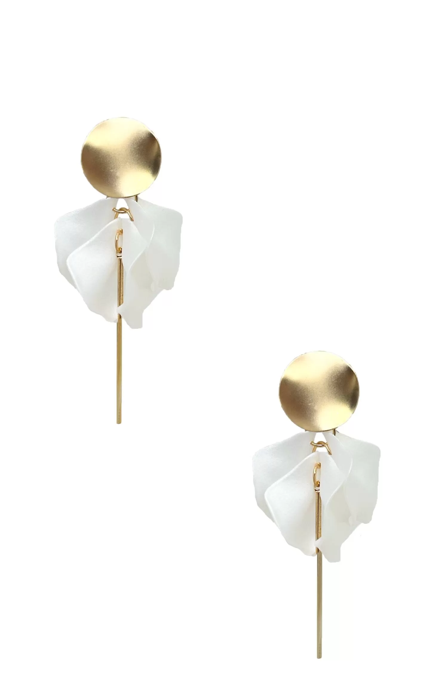 Shop Pansy Earrings White Dove Earrings