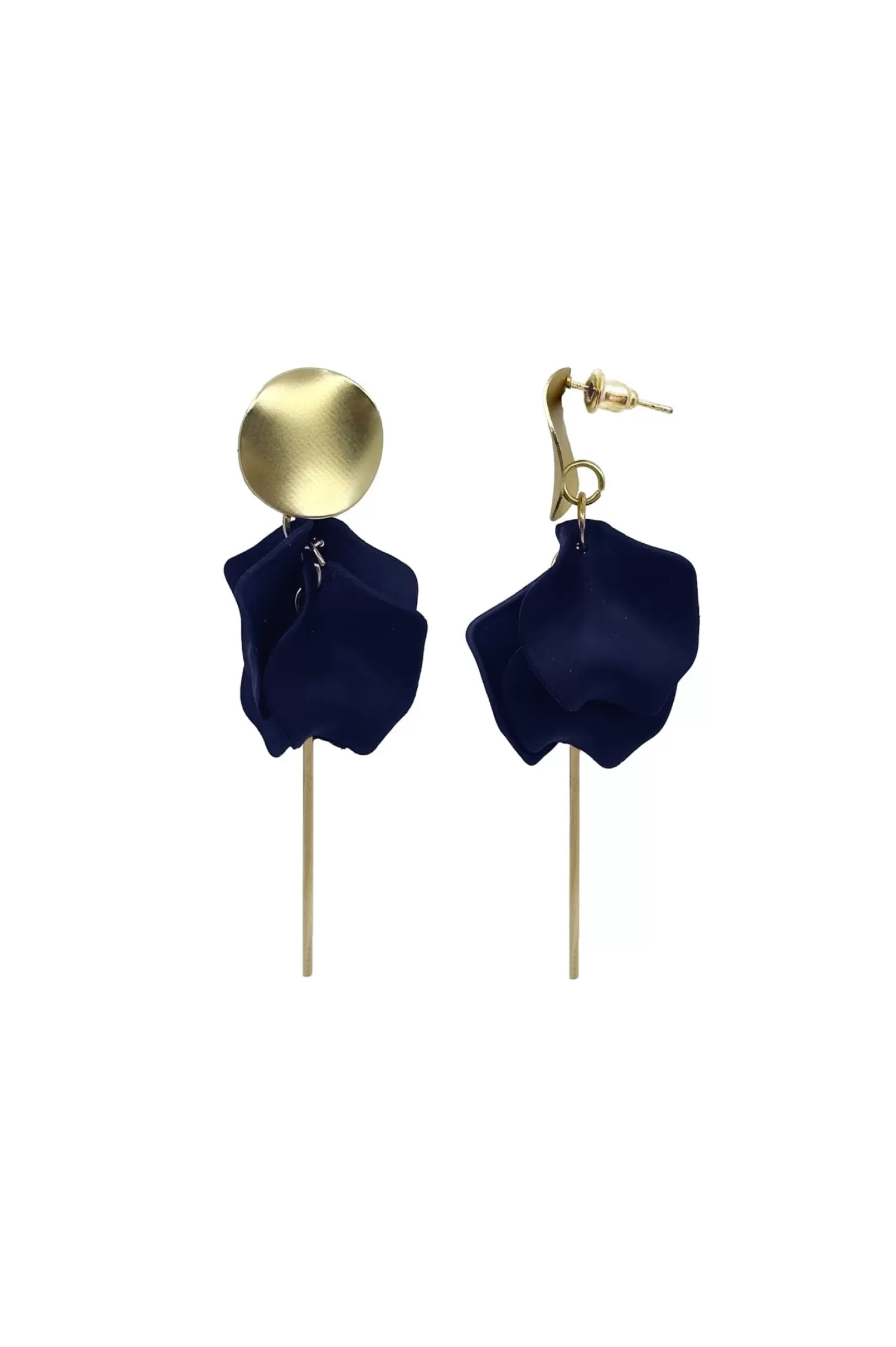 Sale Pansy Navy Earrings Earrings