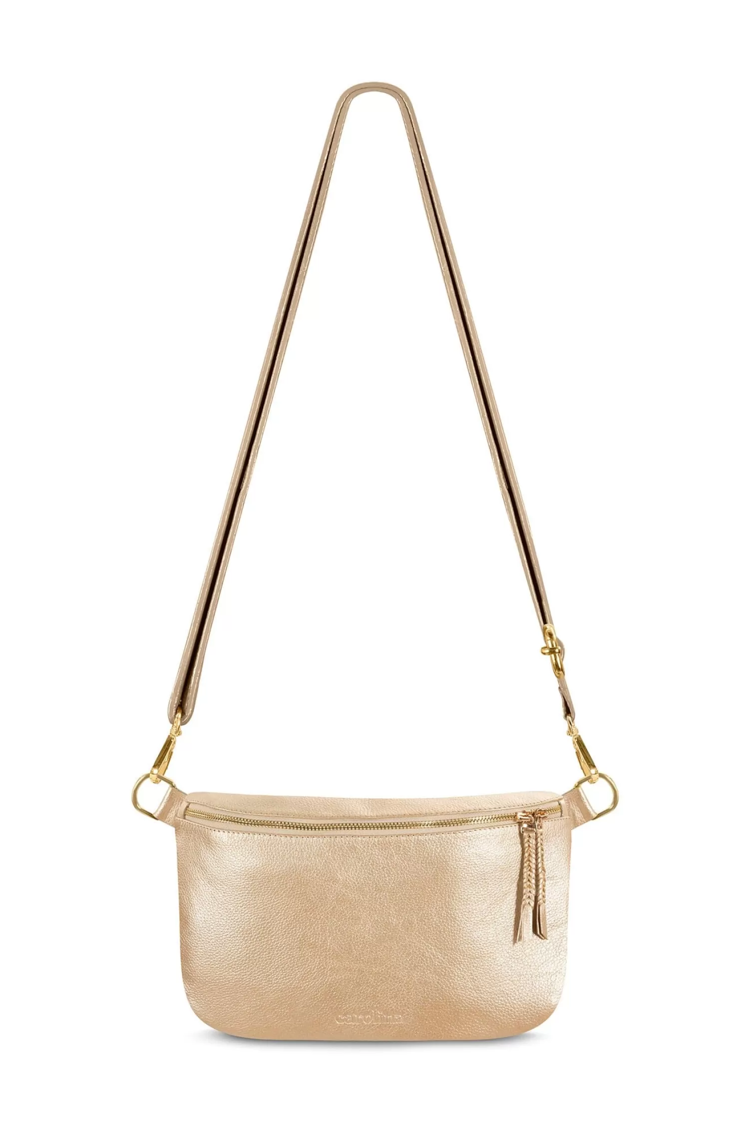 Outlet Ramona Leather Handbag Gold Cross Body | Handbags