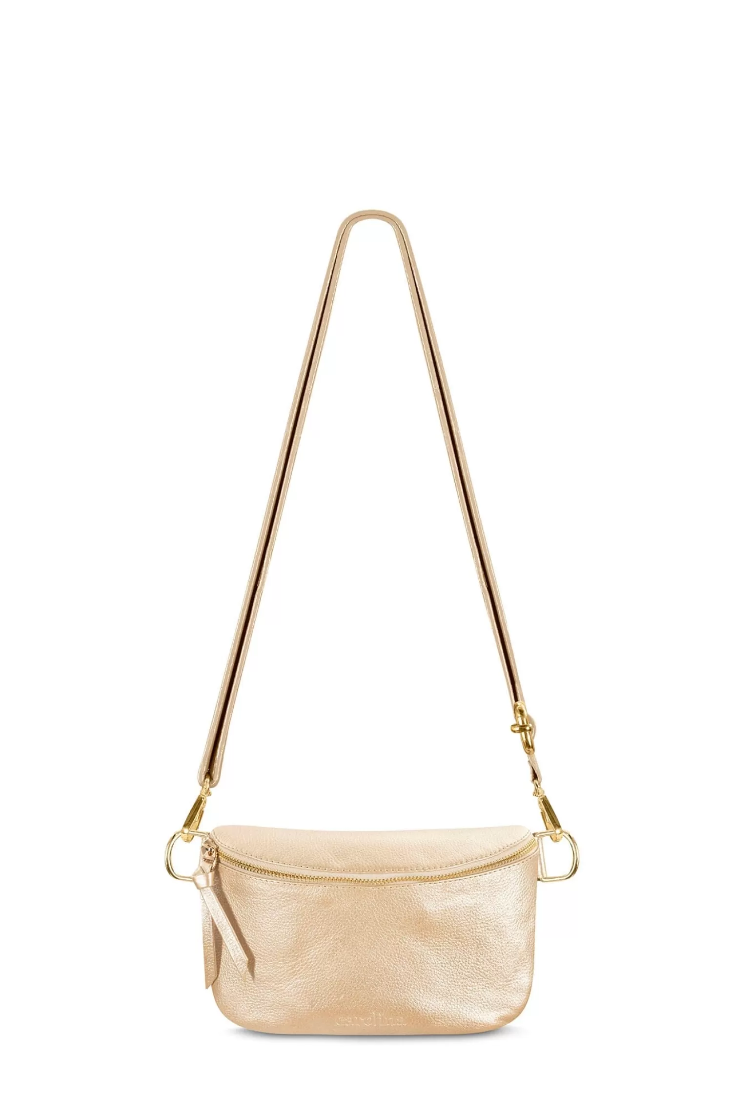 Shop Ramona Small Leather Handbag Gold Cross Body | Handbags