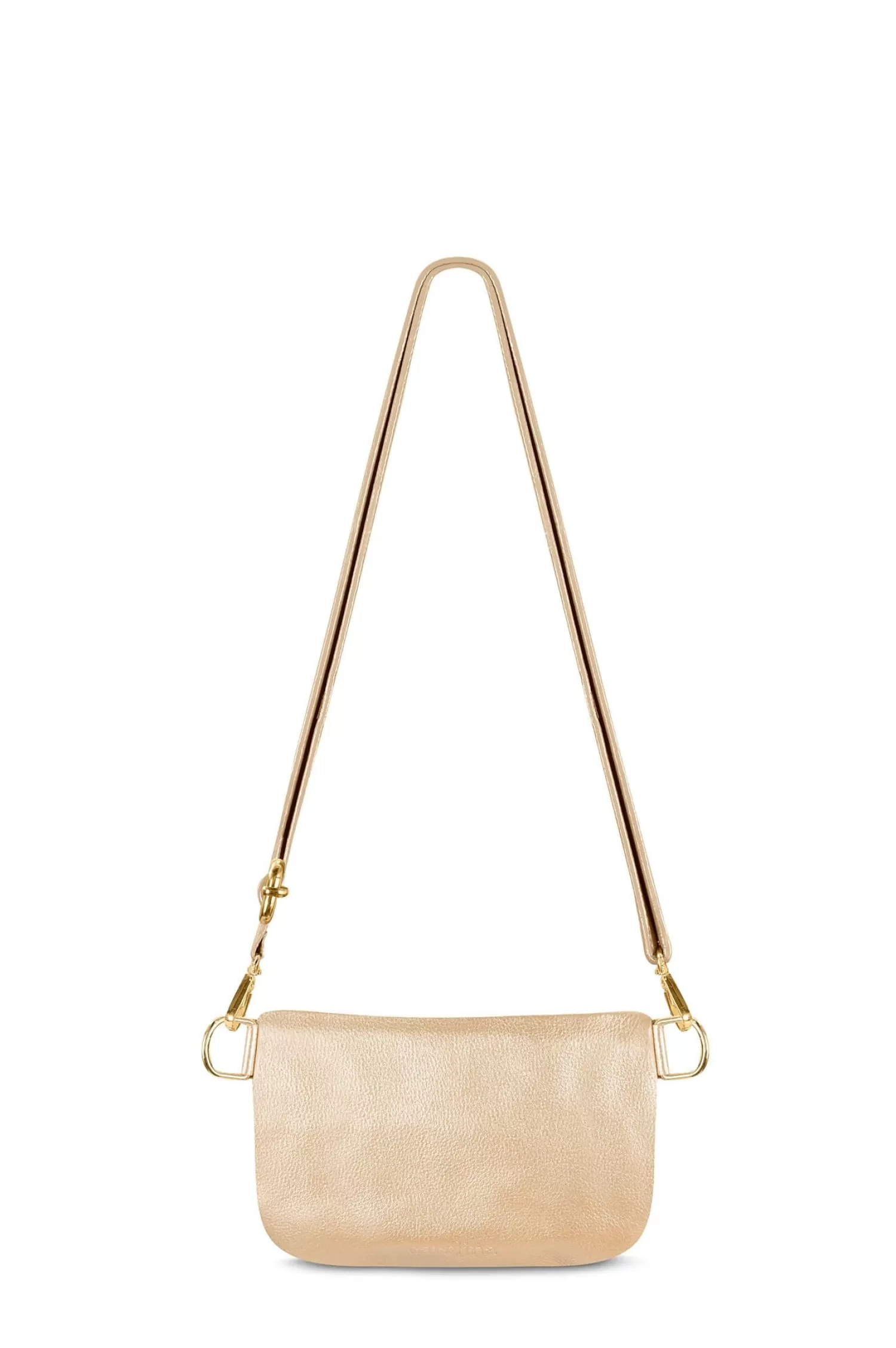 Shop Ramona Small Leather Handbag Gold Cross Body | Handbags