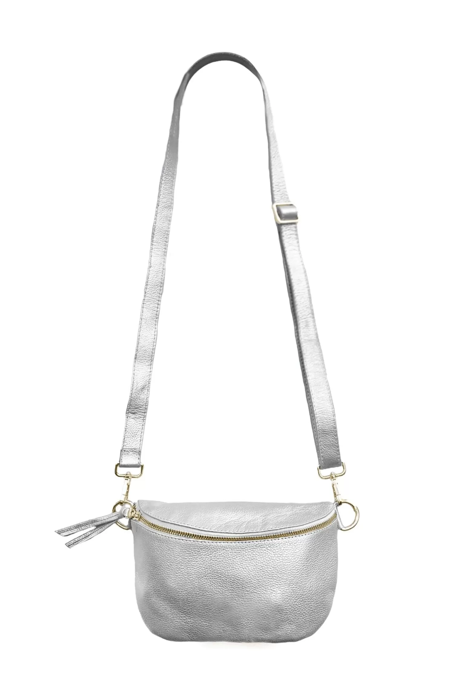 Outlet Ramona Small Leather Handbag Silver Cross Body | Handbags