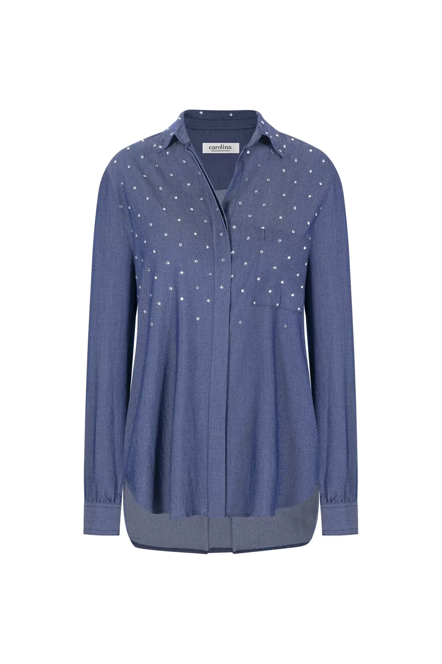 Outlet Renata Tencel Collared Shirt Long Sleeve