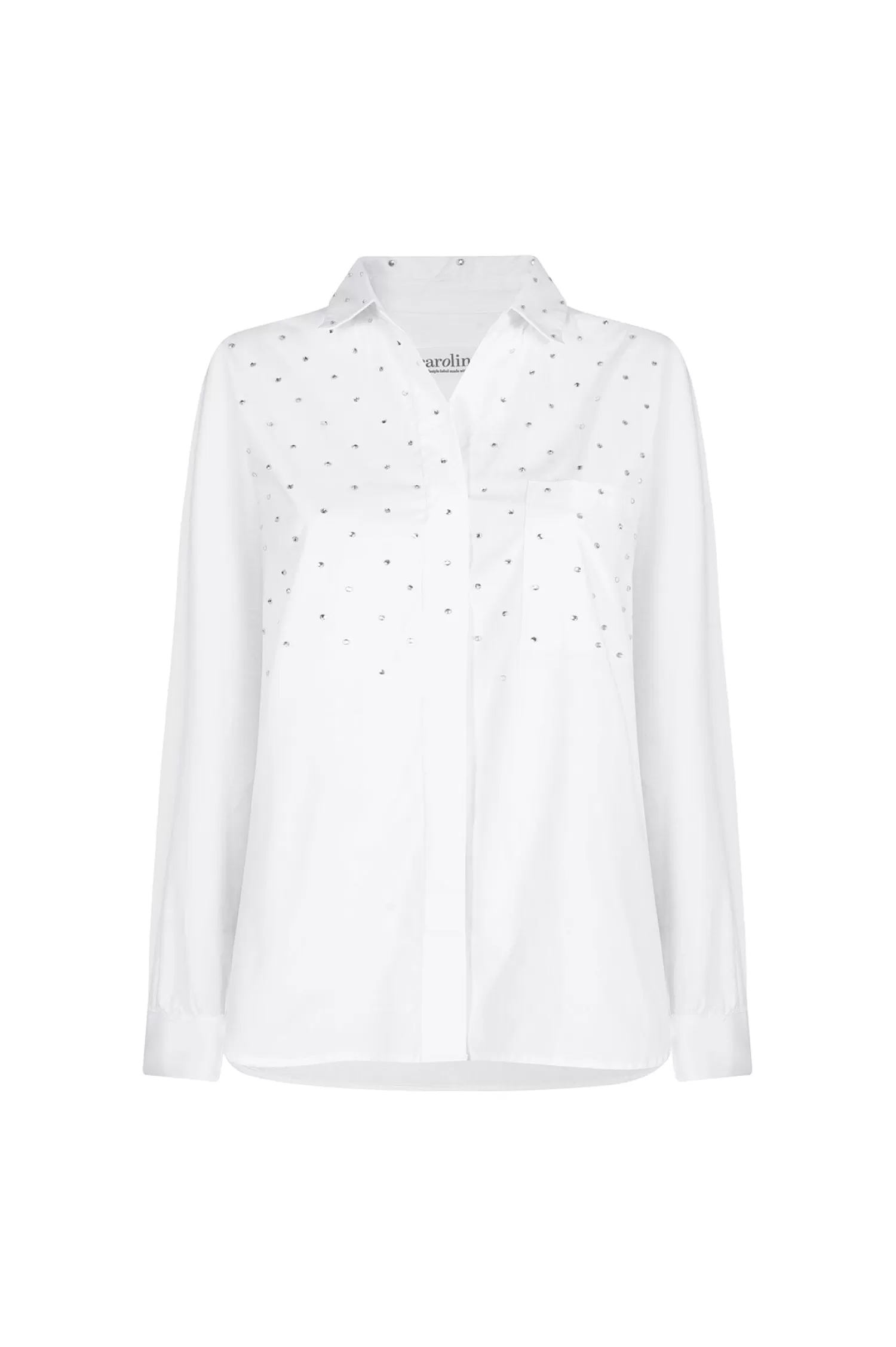 Best Sale Renata White Collared Shirt Long Sleeve