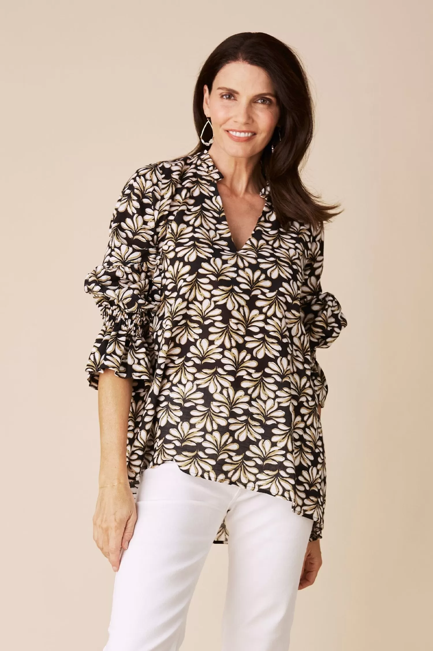 Flash Sale Roxie Floral Print Top Long Sleeve