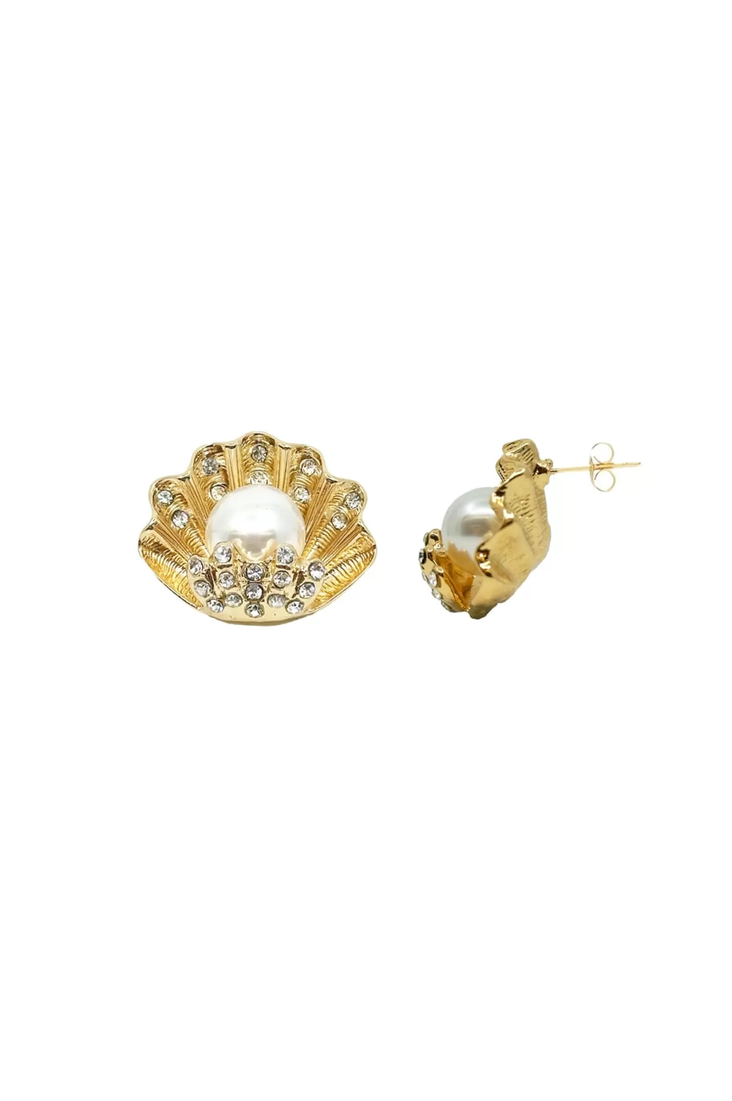 Cheap Shell Pearl Earrings Gold Earrings