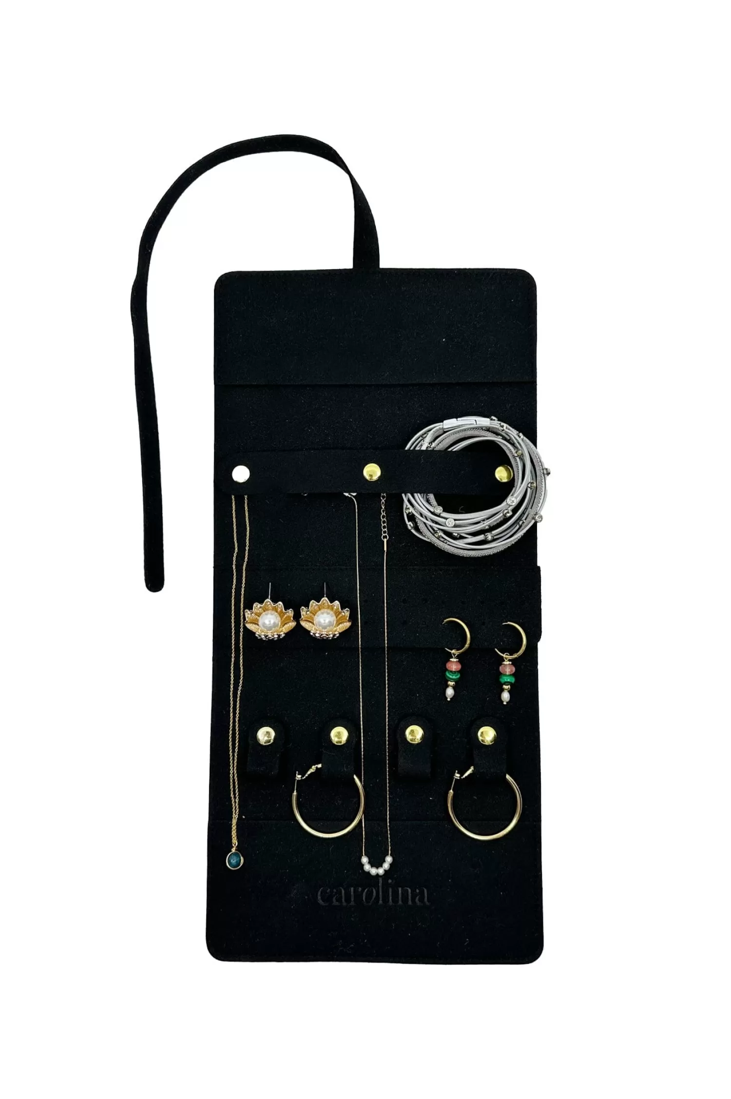 Online Silas Travel Jewellery Organiser Black Travel Accessories | Travel Accessories