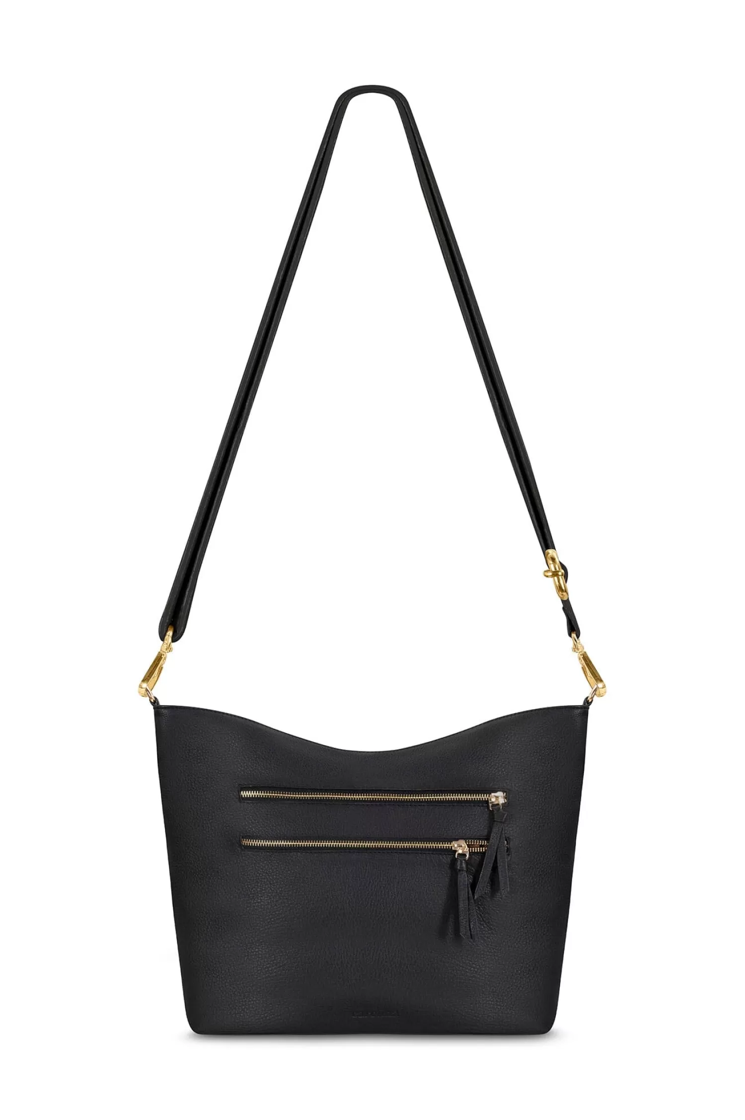 Sale Simonetta Leather Handbag Black Totes | Handbags