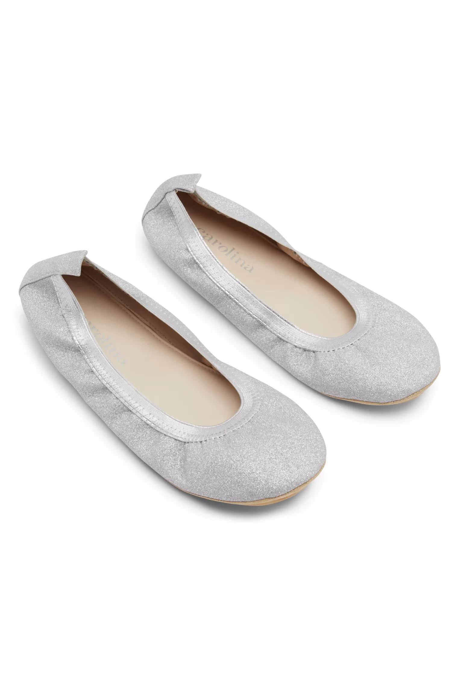 Outlet Talia Sparkle Ballet Flats Silver Flats & Loafers