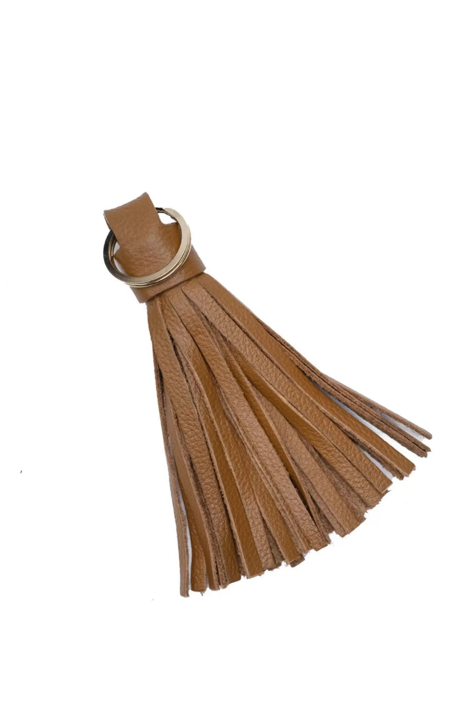 Outlet Tassel Keyring Tan Soft Leather Travel Accessories | Travel Accessories